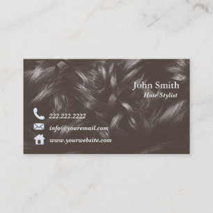 Professional Curly Hair Hairstylist Business Card