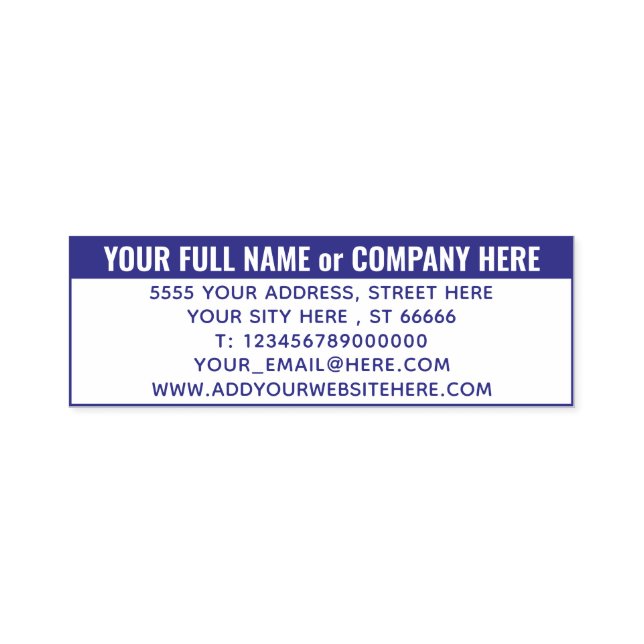 Professional Custom Address Stamp Example (Design)