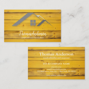 Professional Custom Black Building Construction Business Card