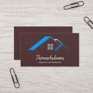 Professional Custom Black Building Construction  Business Card