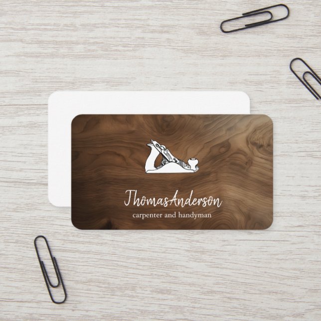 Professional Custom Building Construction  Business Card (Front/Back In Situ)