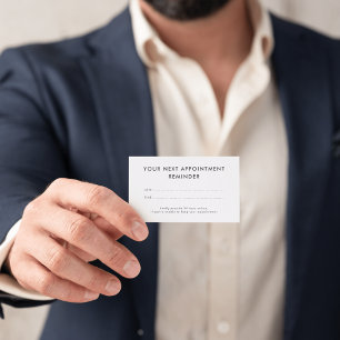 Professional Custom  Business Appointment Card