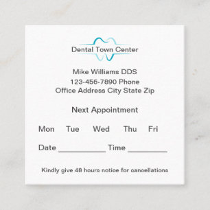 Professional Custom Business Appointment Card