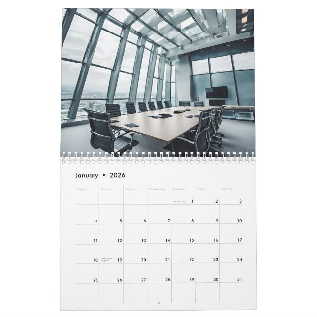 Professional Custom  Business Calendar (Jan 2026)