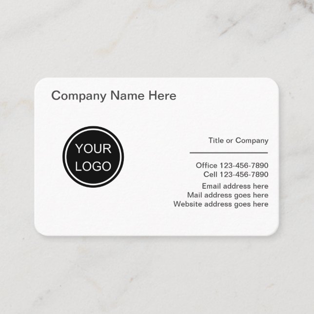Professional Custom  Business Card (Front)