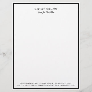 Professional Custom Business Custom Letterhead