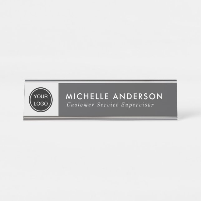 Professional Custom  Business Desk Name Plate (Front)