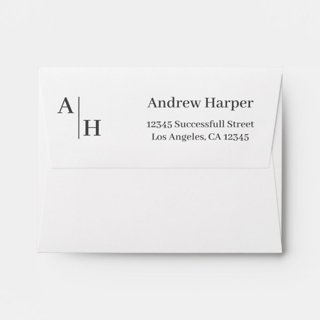 Professional Custom  Business Envelope (Back (Top Flap))