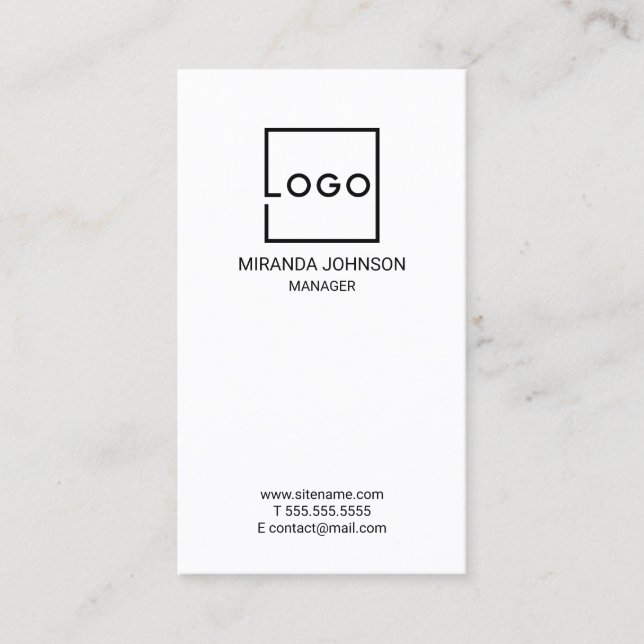 Professional Custom Business Logo Card (Front)