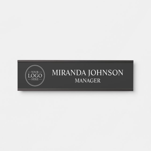 Professional Custom Business Logo Door Sign (Front)