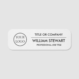 Professional Custom business logo Employee Staff Name Tag