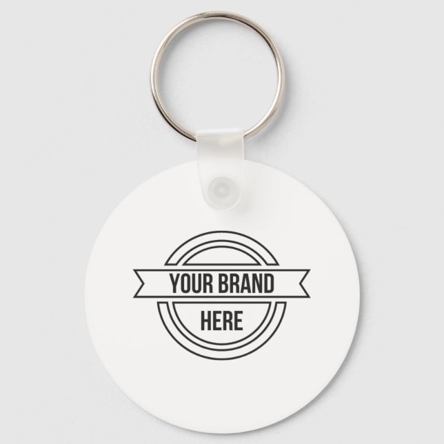 Professional Custom Business Logo Key Ring (Front)