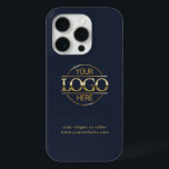 Professional Custom Business Logo | Navy Blue iPhone 15 Pro Case<br><div class="desc">This sleek and stylish case seamlessly combines form and function,  offering premium protection for your device while showcasing your brand in a sophisticated manner. Personalise it with your custom business logo and text for a truly unique touch.</div>