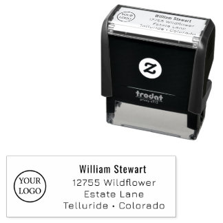 Professional Custom Business Logo Return Address Self-inking Stamp