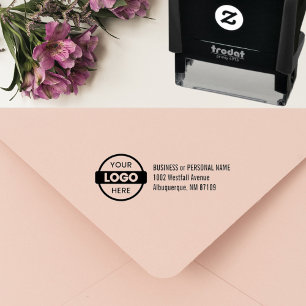 Professional Custom Business Logo Return Address Self-inking Stamp