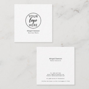Professional Custom Business Logo Square Business Card