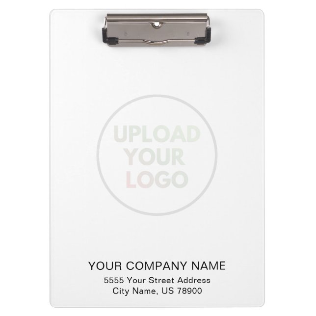 Professional Custom Business Logo Watermark Clipboard (Front)