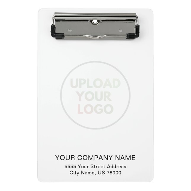 Professional Custom Business Logo Watermark Mini Clipboard (Front)