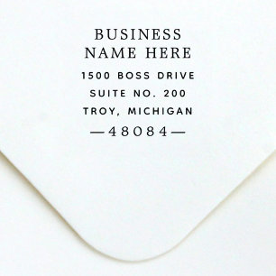 Professional Custom Business Name Return Address Self-inking Stamp
