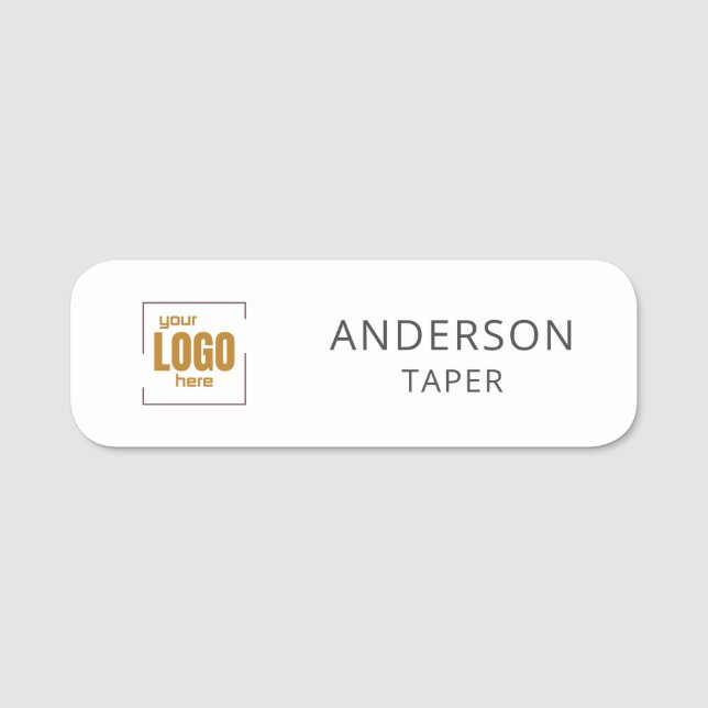 Professional Custom  Business Name Tag (Front)