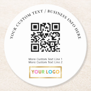 Professional Custom Business Round Paper Coaster