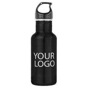 Professional Custom Company Logo Business Black  532 Ml Water Bottle