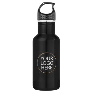 Professional Custom Company Logo Business Black  532 Ml Water Bottle