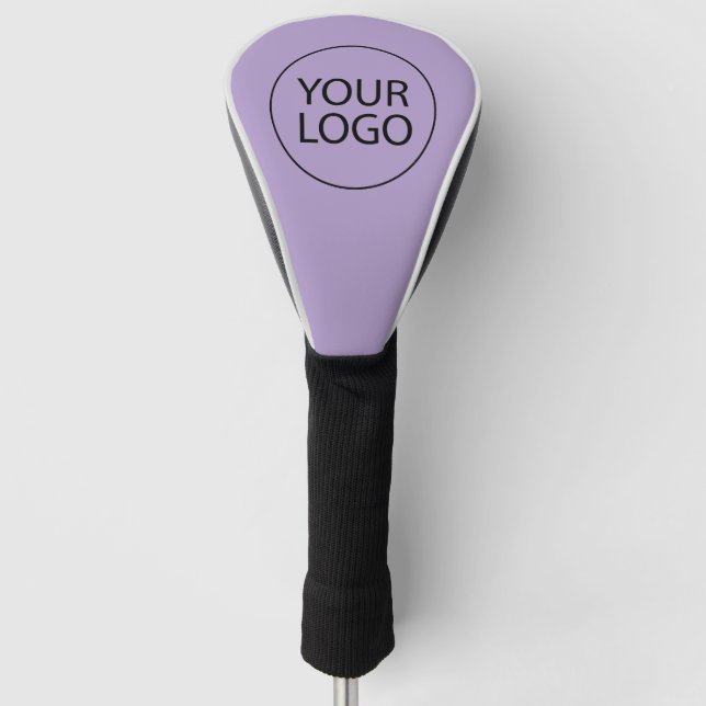 Professional Custom Company Logo Business Purple Golf Head Cover (Front)