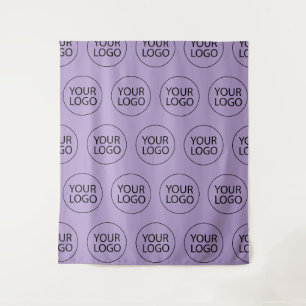 Professional Custom Company Logo Business Purple Tapestry