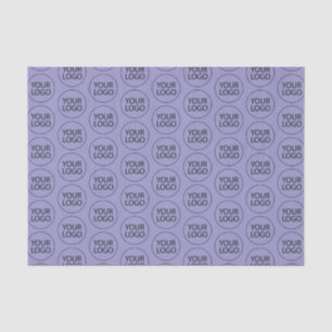 Professional Custom Company Logo Business Purple Tissue Paper