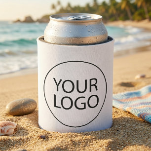 Professional Custom Company Logo Business White Can Cooler