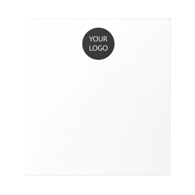 Professional Custom Company Logo Business White Notepad (Front)