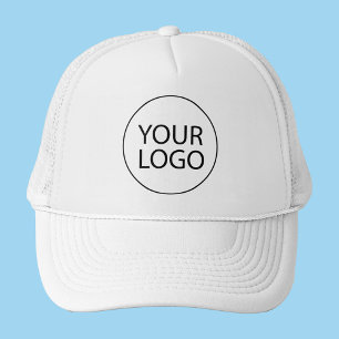 Professional Custom Company Logo Business White    Trucker Hat