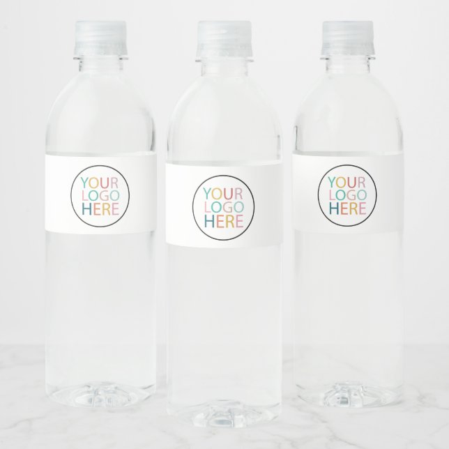 Professional Custom Company Logo Business White Water Bottle Label (Bottles)