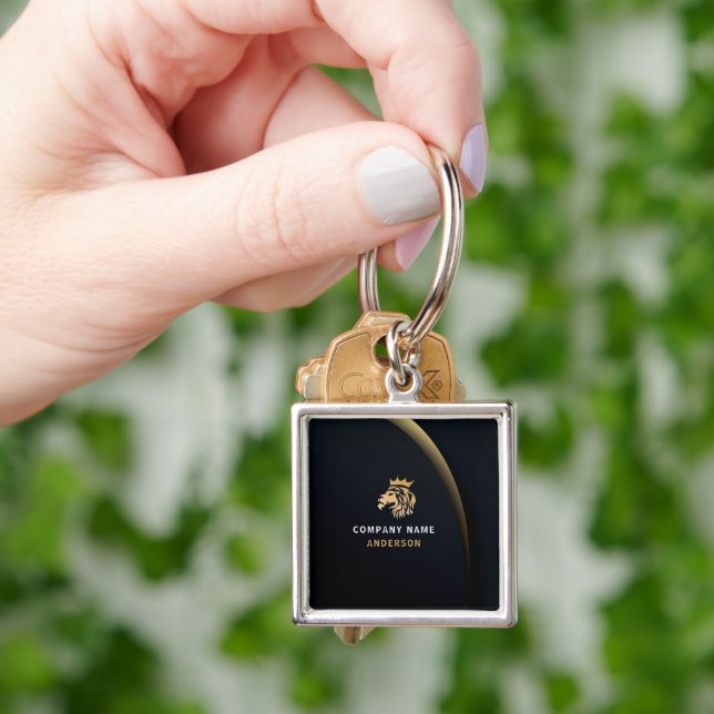 Professional Custom Elegant Lion Logo Key Ring (Hand)
