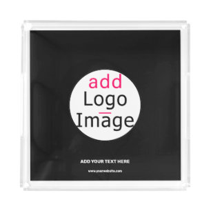 Professional Custom Extravagant Business Black  Acrylic Tray