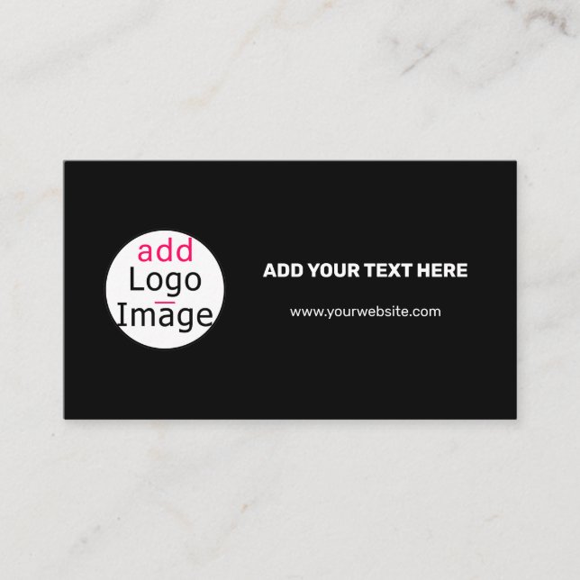 Professional Custom Extravagant Business Black  Enclosure Card (Front)