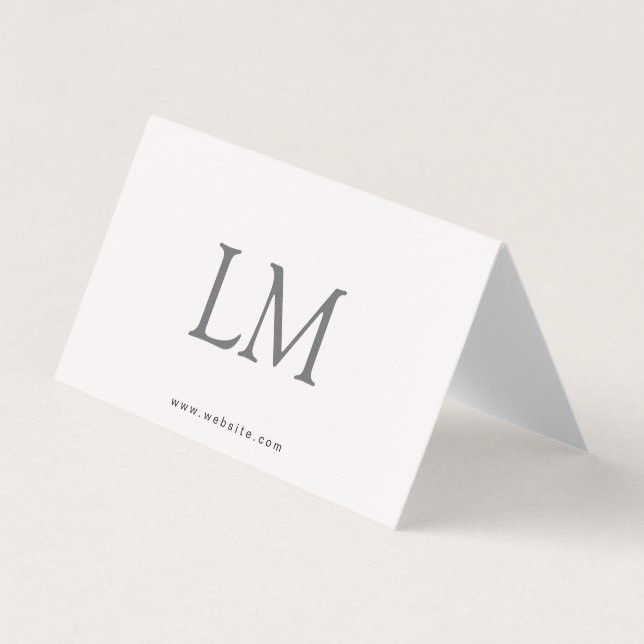 Professional Custom Folded Business Card (Front)