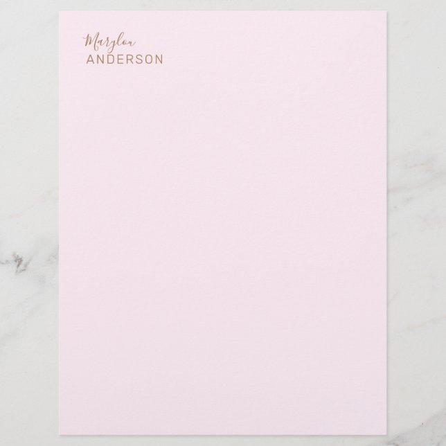 Professional - custom letterhead (Front)