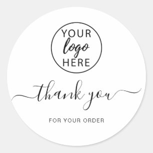 Professional Custom Logo Classic Round Sticker