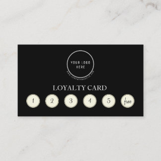 Professional Custom Logo Loyalty Punch Card