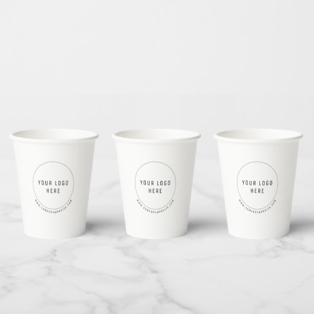 Professional Custom Logo Paper Cups (Multi)