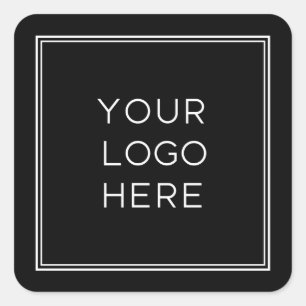 Professional Custom Logo Simple and Minimalist Square Sticker