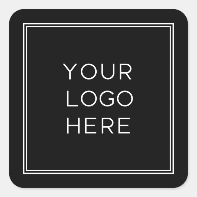 Professional Custom Logo | Simple and Minimalist Square Sticker (Front)