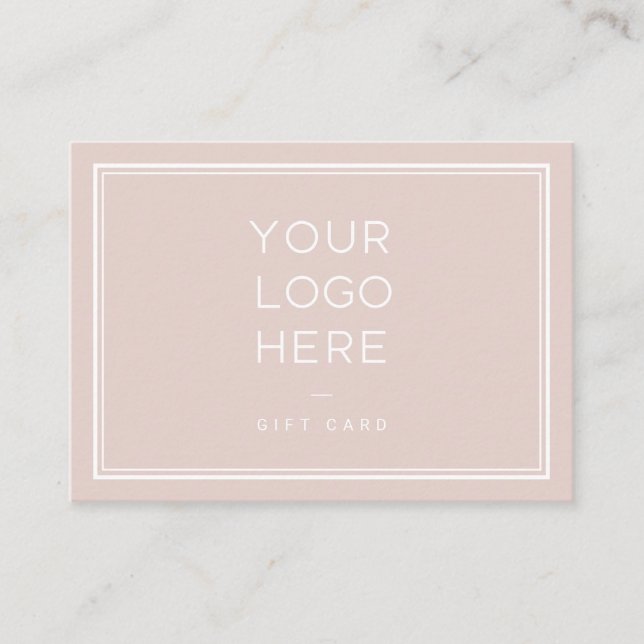 Professional Custom Logo | Simple Gift Certificate (Front)