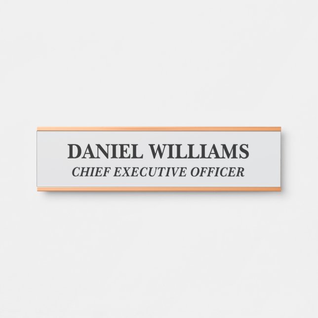 Professional Custom Name Plate Office Door Sign (Front)
