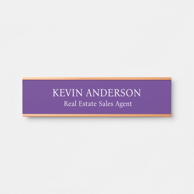 Professional Custom Name Plate Office Door Sign (Front)