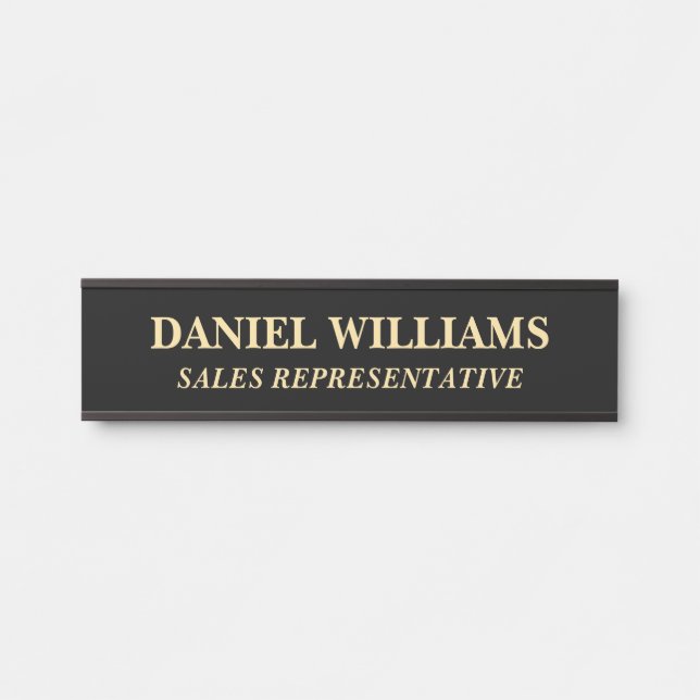 Professional Custom Name Plate Office Door Sign (Front)