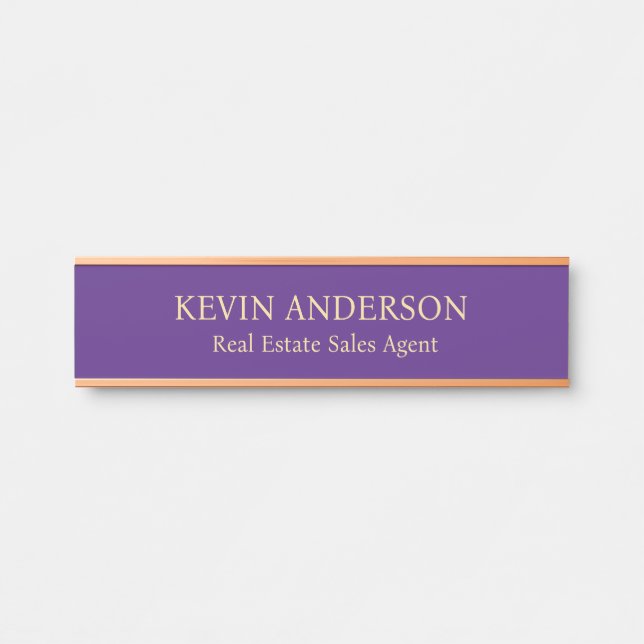 Professional Custom Name Plate Office Door Sign (Front)