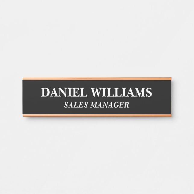 Professional Custom Name Plate Office Door Sign (Front)